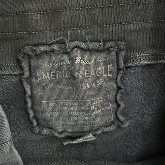 Y2k American eagle blue terry cotton mini skirt large - Picture 3 of 5